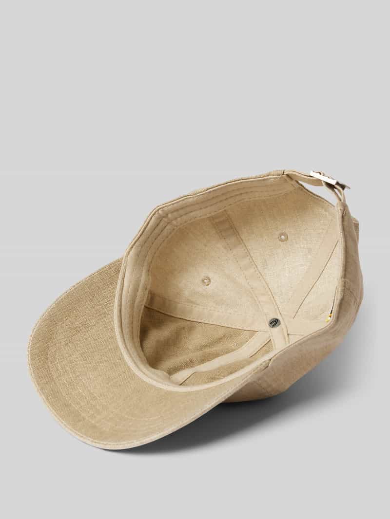 camel active Linnen baseballpet met logostitching