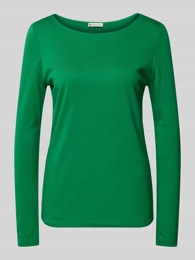 Street One Shirt met lange mouwen met boothals