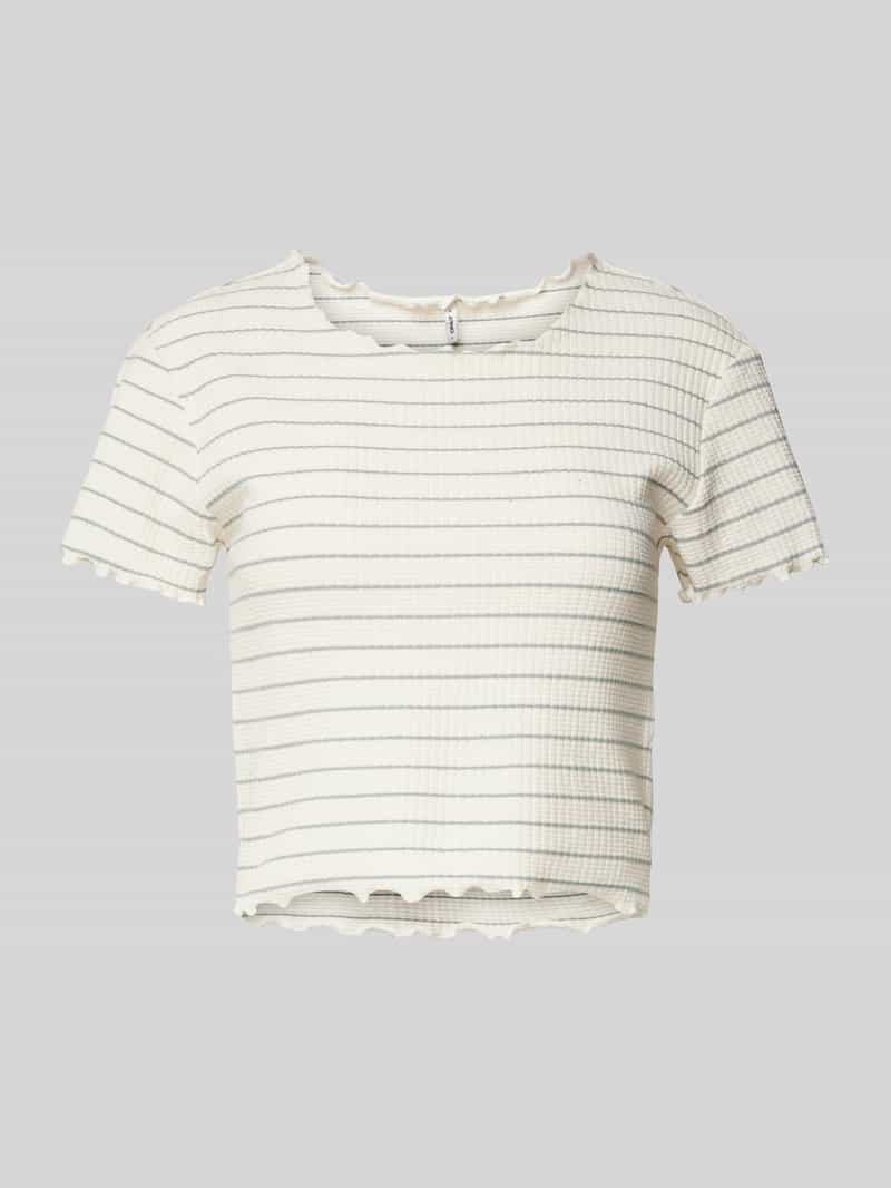 Only Regular fit korte top in katoenmix model 'ANITS'
