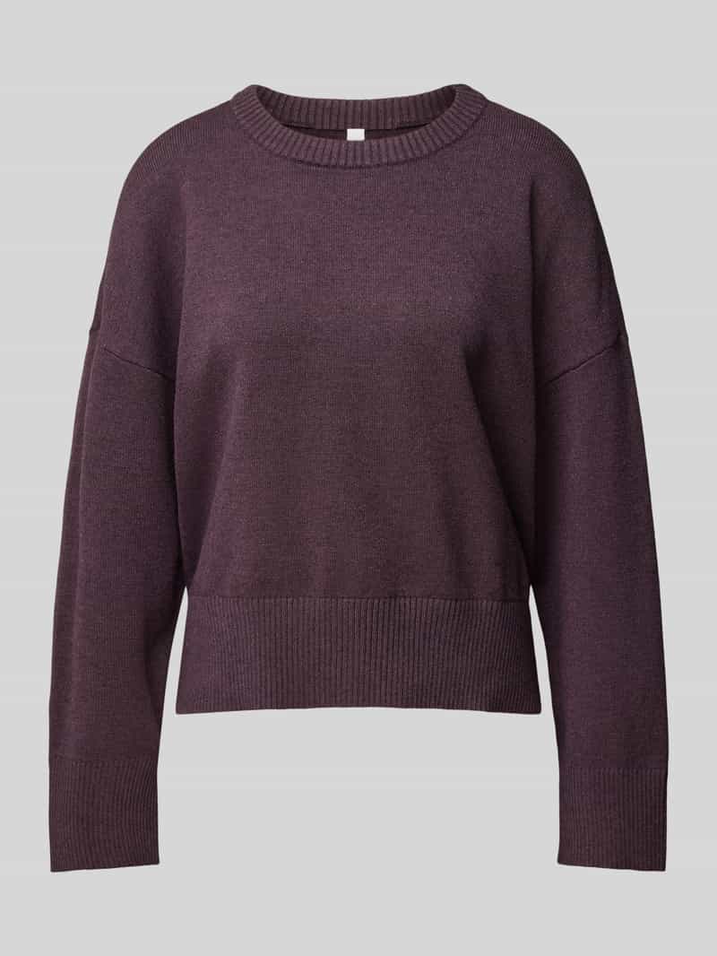 Q/S designed by Trui met ronde hals met ribboorden