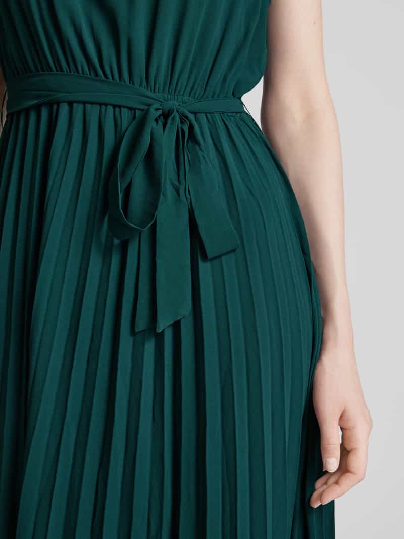 Apricot Midi-jurk met strikceintuur