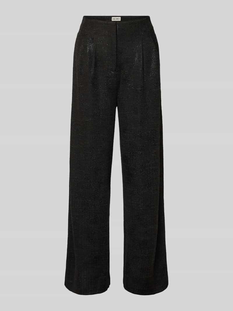 Ichi Stoffen broek met achterzakken model 'KATE'