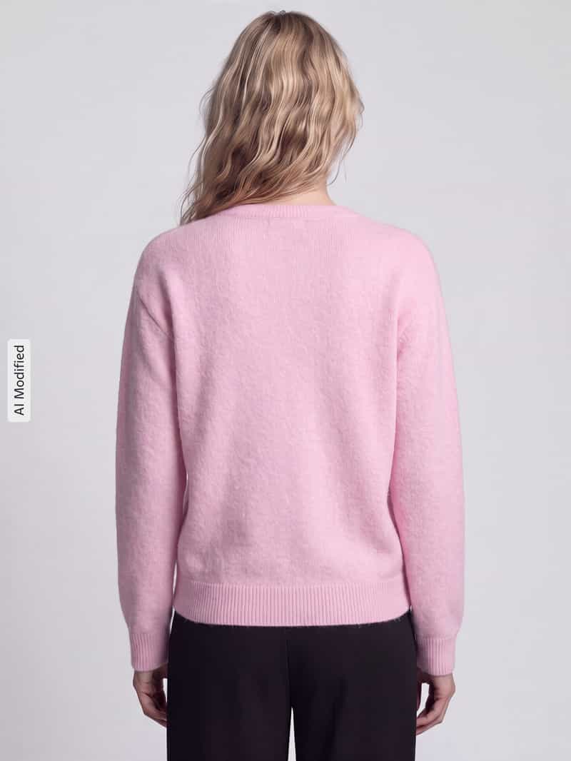 Pieces Regular fit pullover met wol model 'ALLY'