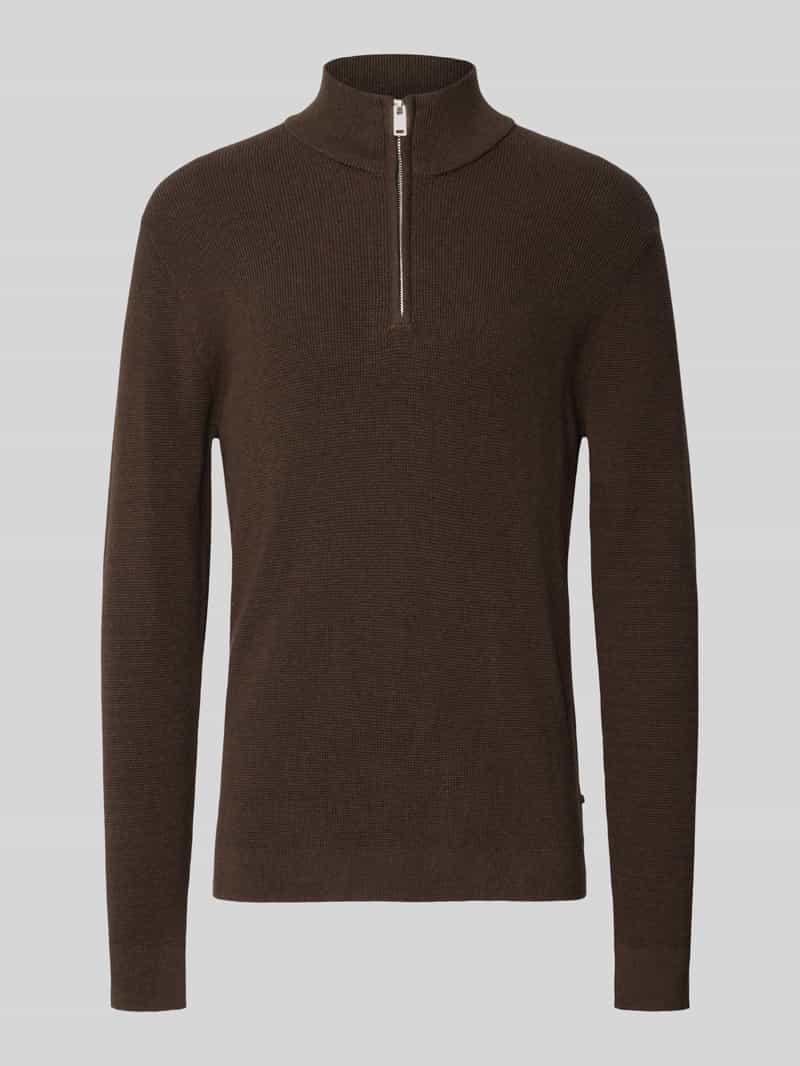 Slim fit schipperstrui van katoenmix