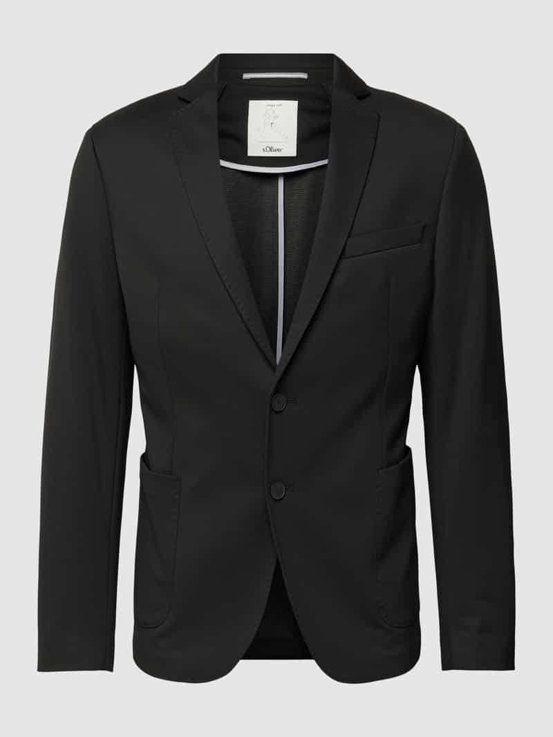 s.Oliver BLACK LABEL 2-knoops colbert met viscose