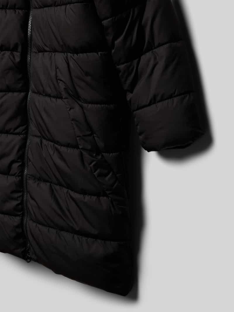 s.Oliver RED LABEL Regular fit gewatteerde lange jas met capuchon