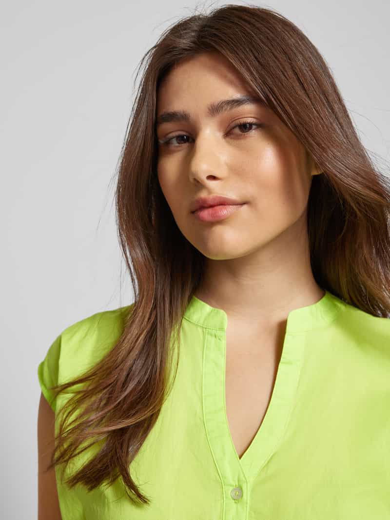 Emily Van den Bergh Straight fit blousetop met tuniekkraag