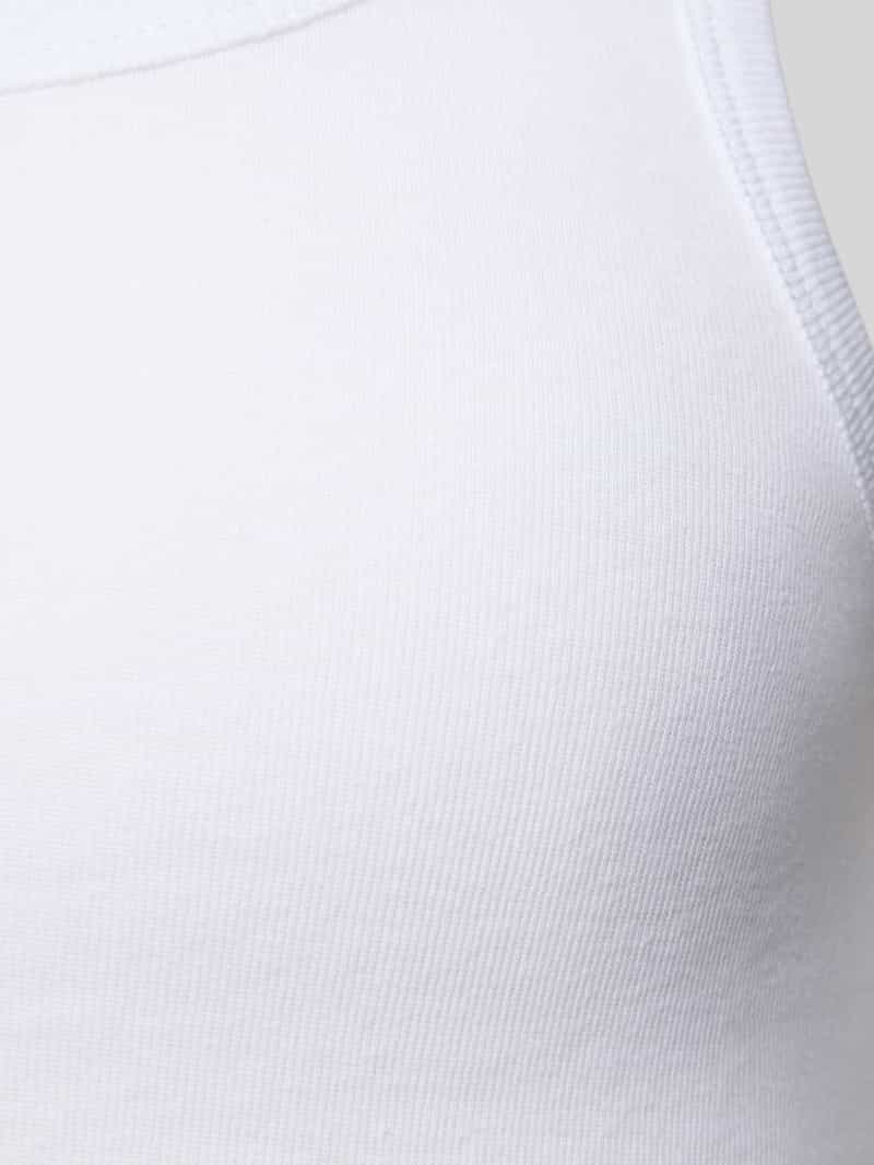 Snocks Tanktop met geribde ronde hals in een set van 2 stuks