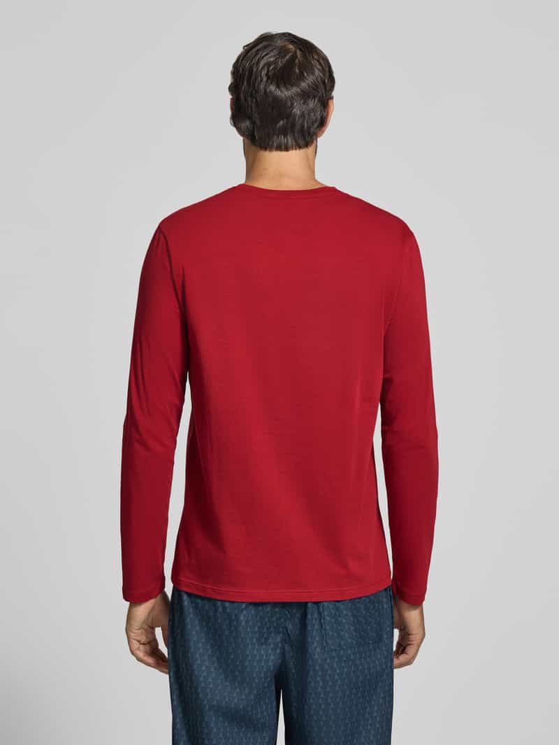 Boss Shirt met lange mouwen met kleine logo-opschrift