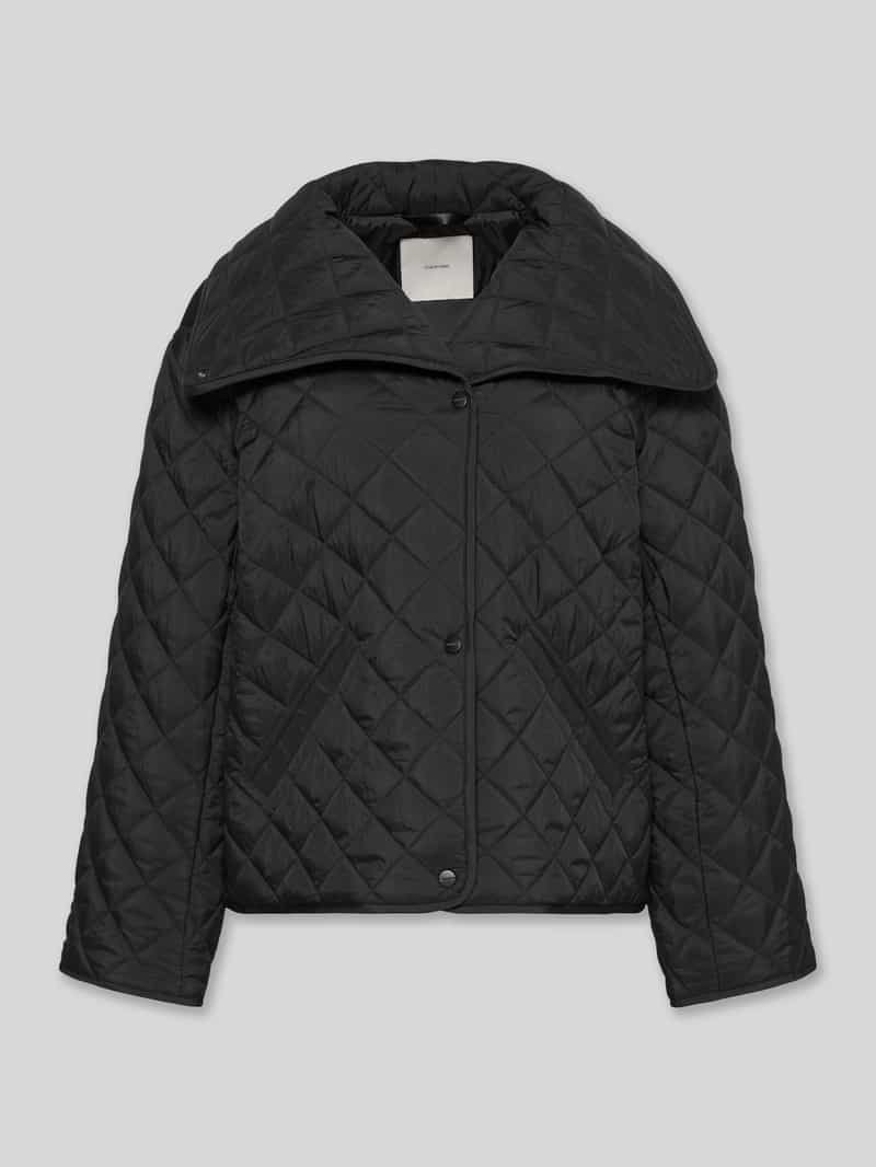 relaxed fit gewatteerd jack met zij-splitten