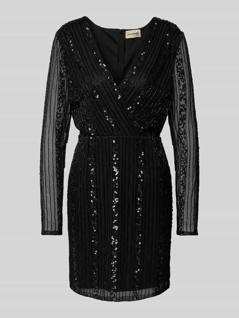 Lace & Beads Cocktailjurk in wikkellook
