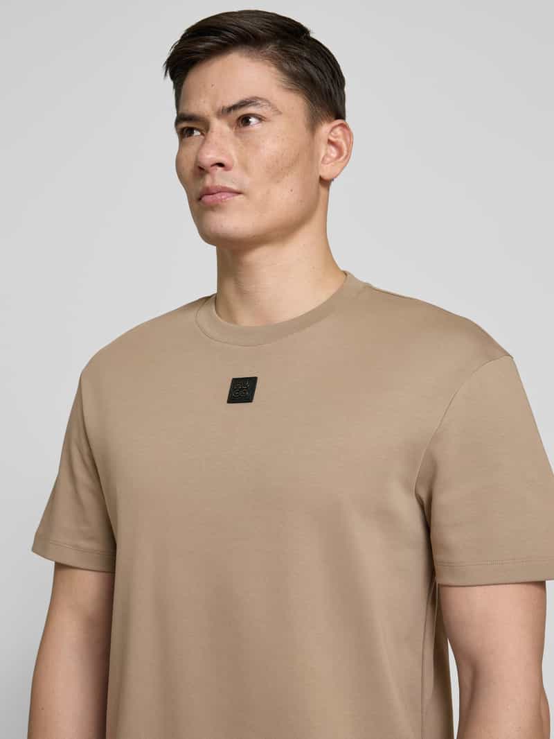 HUGO T-shirt met labelpatch model 'Dalile'
