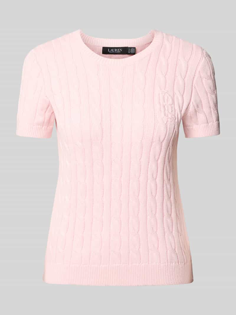 Lauren Ralph Lauren Gebreide pullover in design met korte mouwen
