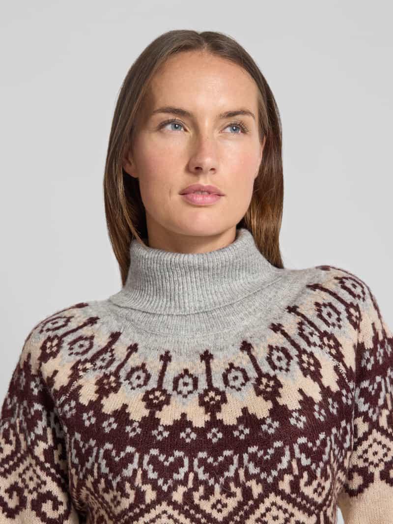FREE QUENT Gebreide pullover met ribboorden model 'Merla'