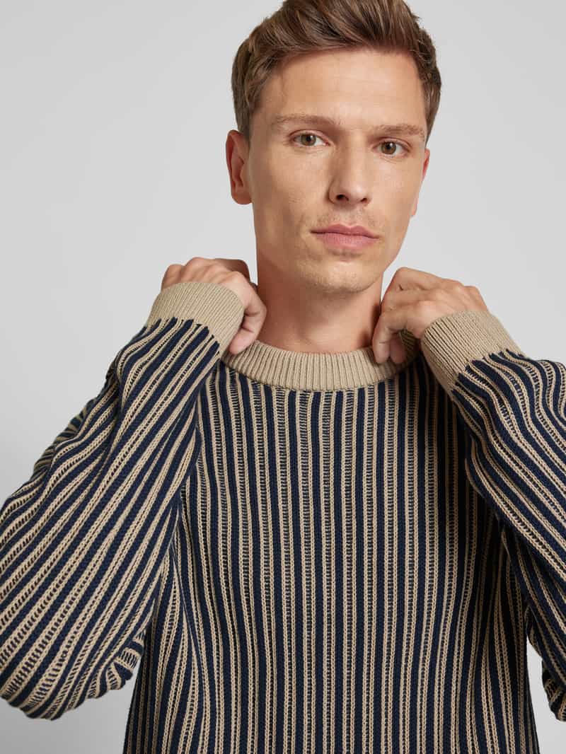 JAKE*S STUDIO MEN Gebreide pullover met ronde hals