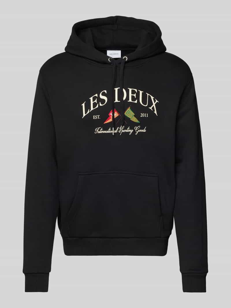 Les Deux Hoodie met logostitching model 'Ivy'