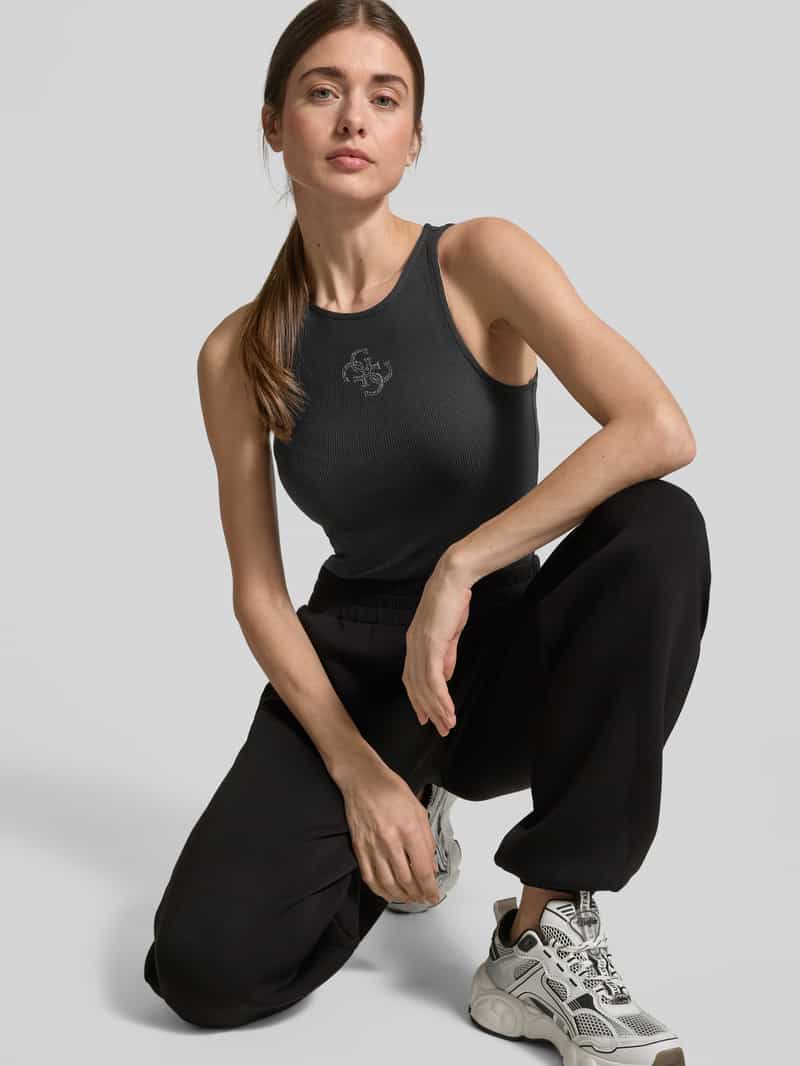 Guess Tanktop met labeldetail