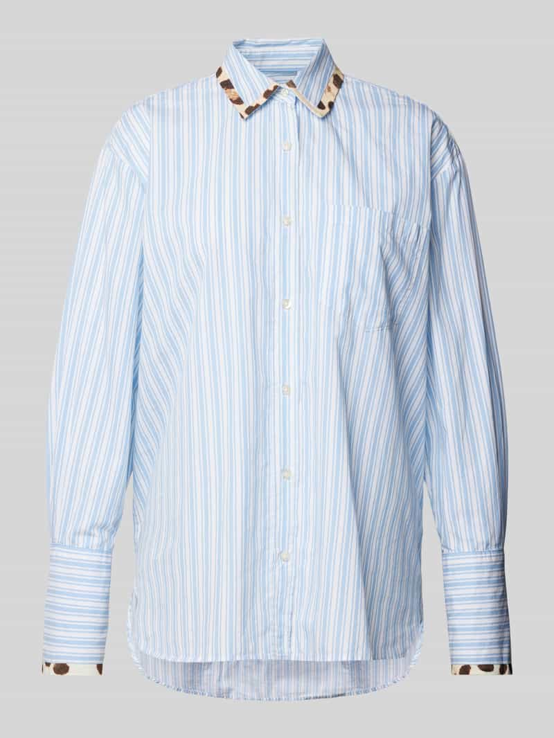 Emily Van den Bergh Regular fit overhemdblouse met borstzak