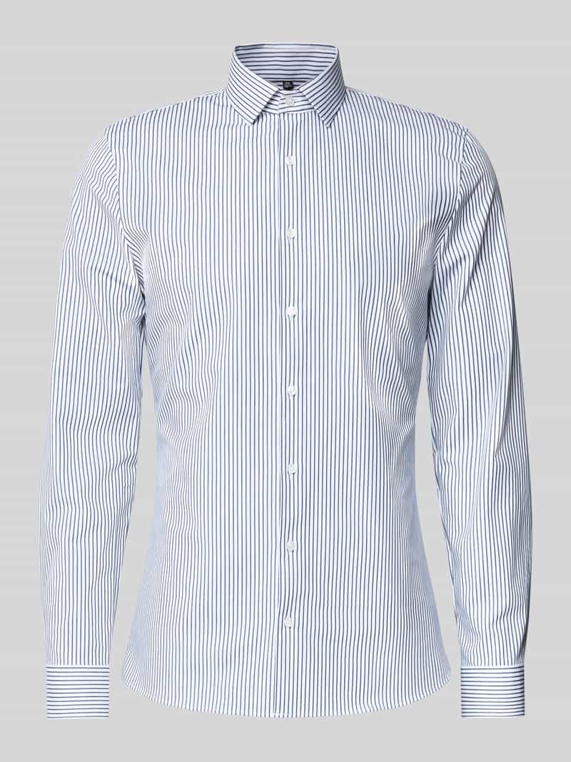 Slim Fit vrijetijdsoverhemd met Kentkraag model 'Performance'
