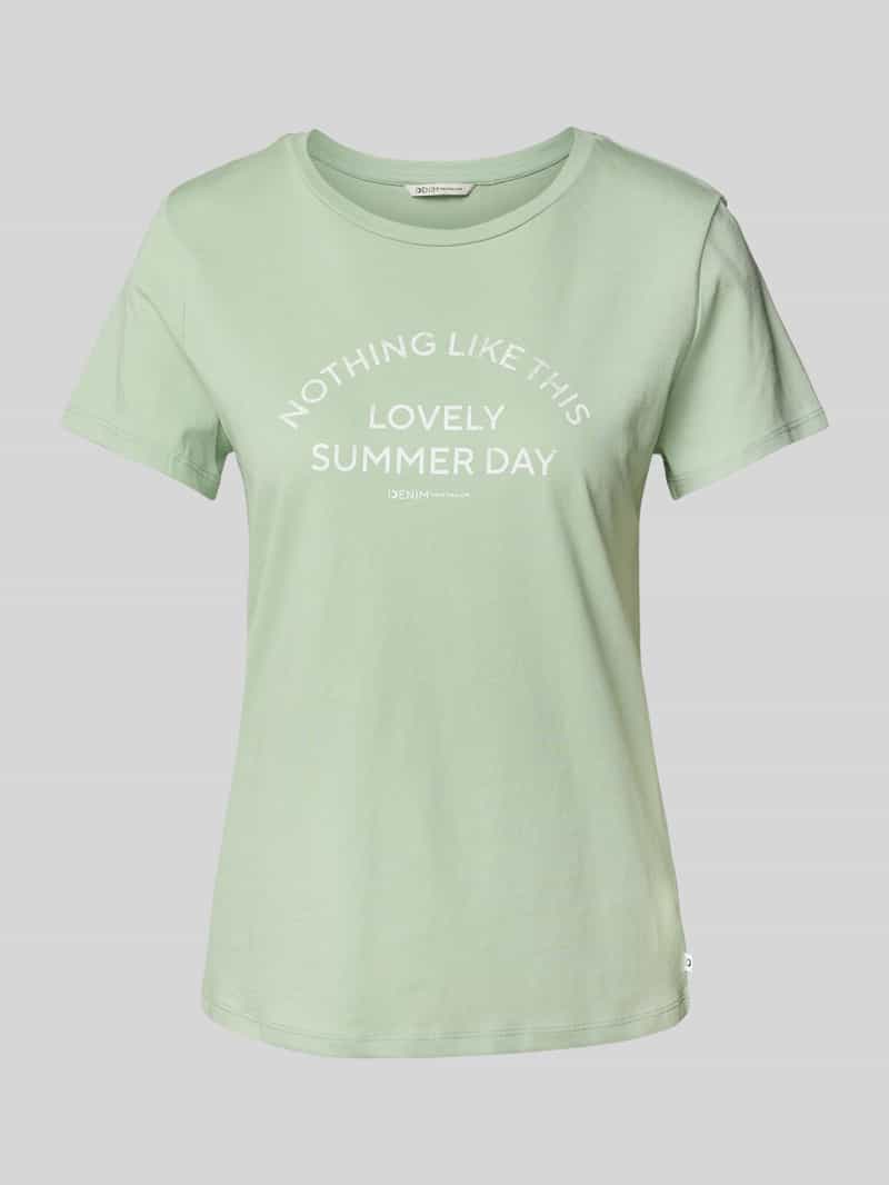 Tom Tailor Denim Regular fit T-shirt van puur katoen