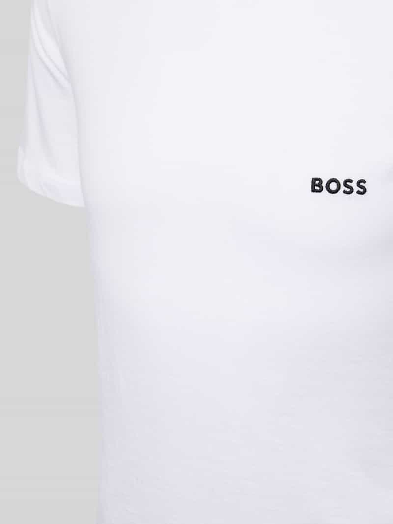 Boss T-shirt met labelstitching model 'Classic' in een set van 3 paar