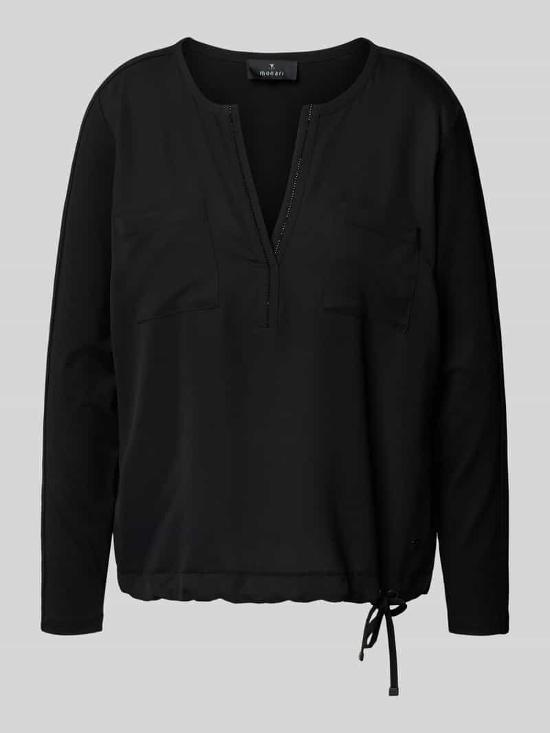 monari Blouseshirt met V-hals