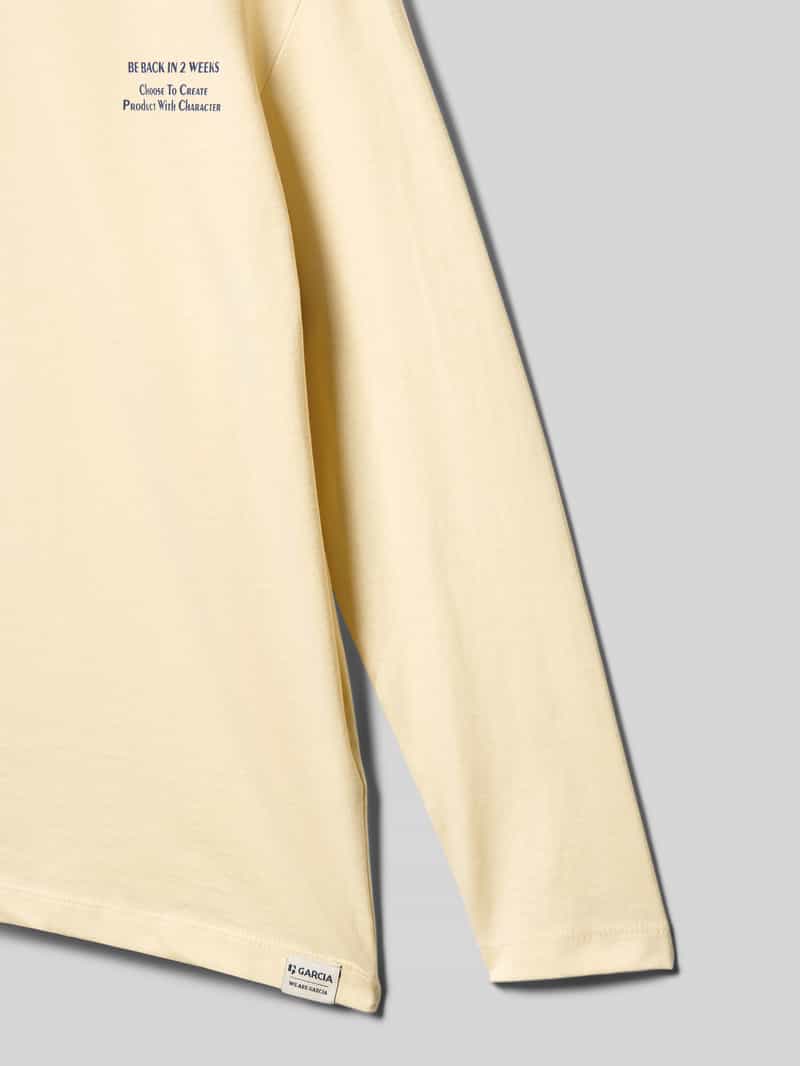 Garcia Shirt met lange mouwen en labelprint
