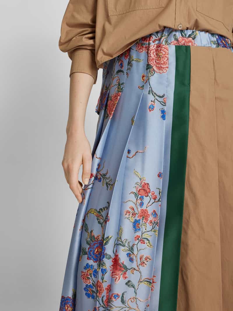 Weekend Max Mara Maxirok met bandplooien model 'OPEROSO'