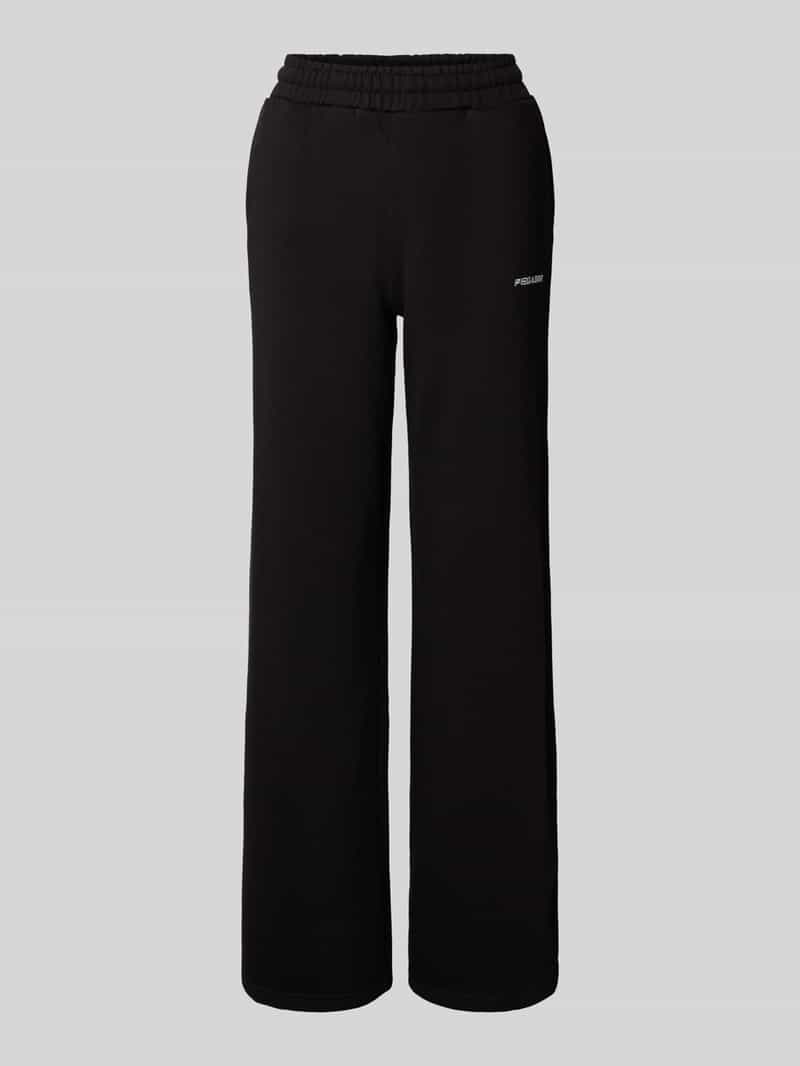 Pegador Wide fit sweatpants met logostitching model 'Anni'