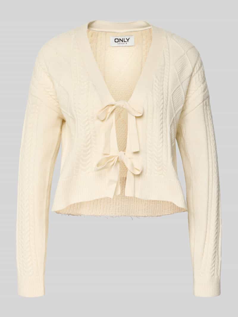 Only Regular fit gebreid jack van viscosemix model 'FIA'