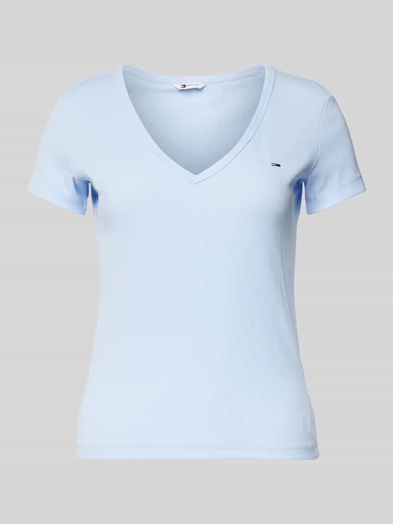 Tommy Jeans T-shirt in riblook