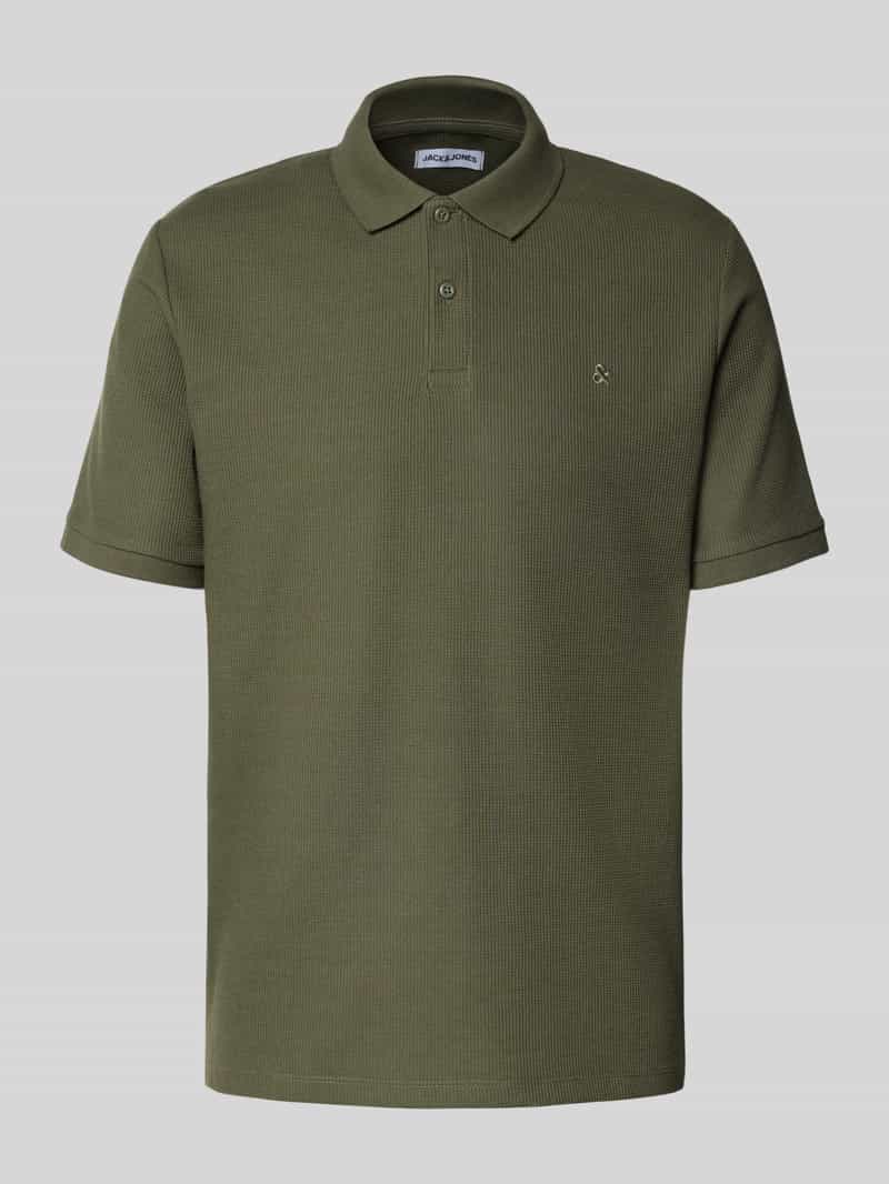 jack & jones Poloshirt met labelstitching model 'AUSTIN'