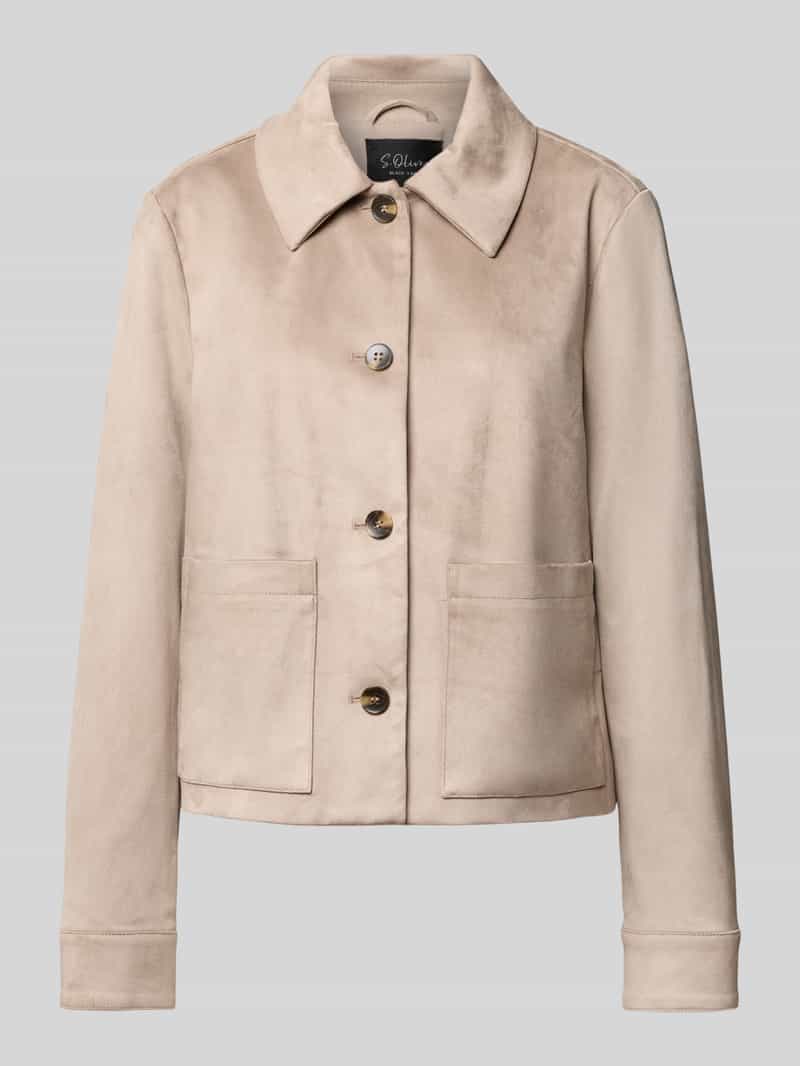 s.Oliver BLACK LABEL Regular fit jack in suèdelook