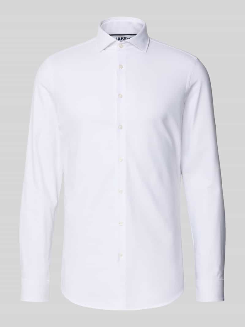 Super Slim Fit businessoverhemd van katoenmix