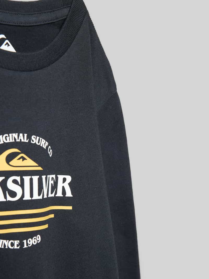 Quiksilver Shirt met lange mouwen en labelprint