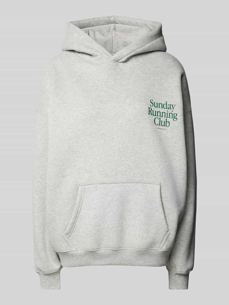 ANOTHER COTTON LAB Oversized hoodie met statementprint model 'Sunday Running Club'
