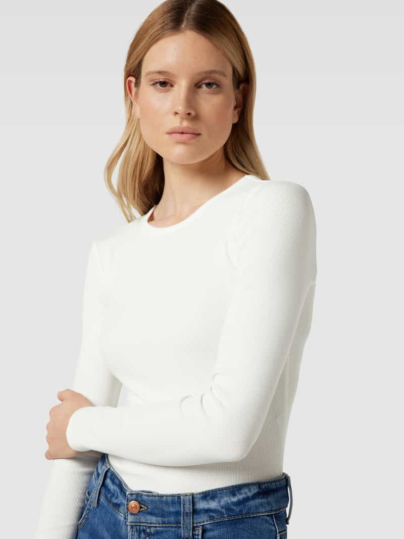 Vero Moda Shirt met lange mouwen en ronde hals model 'CHLOE'