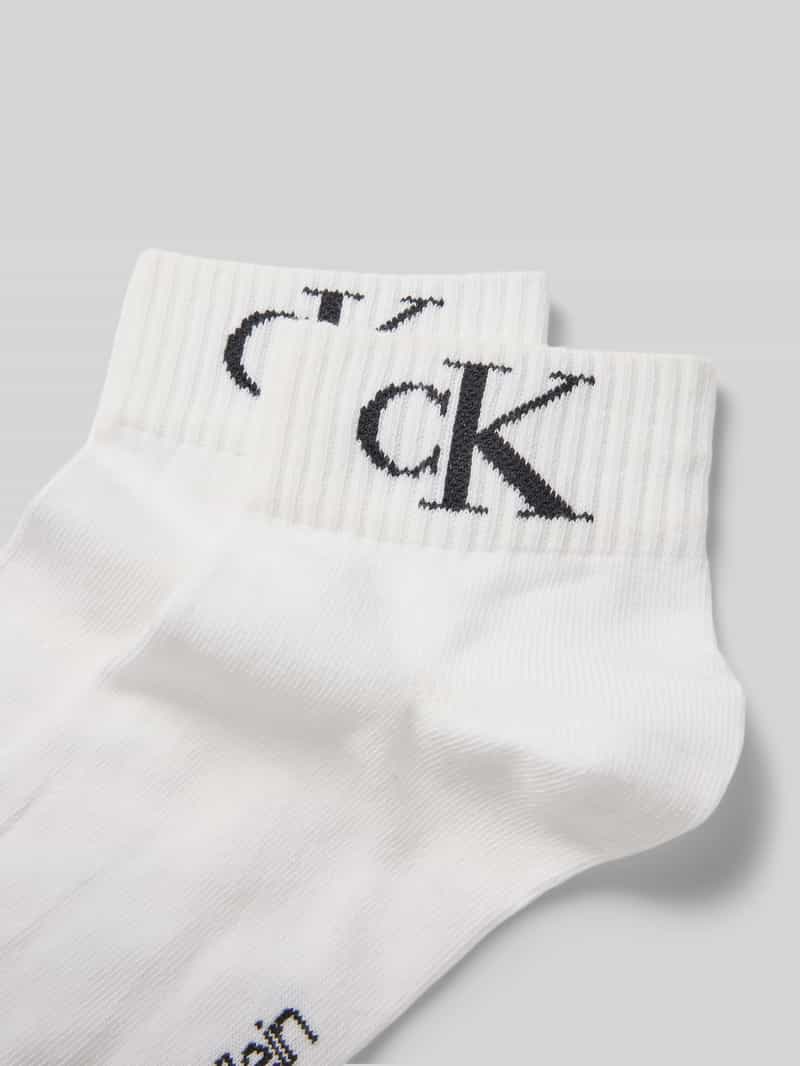 Calvin Klein Jeans Sokken met labelprint in een set van 2 paar