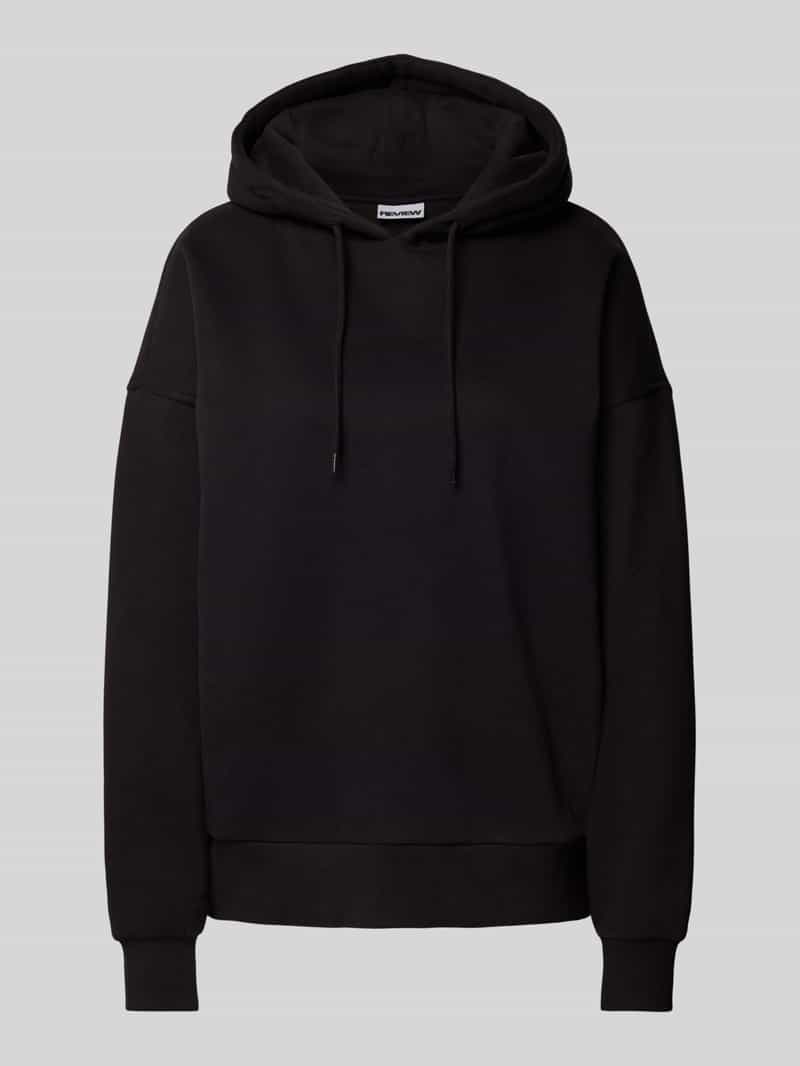 Review Oversized hoodie met ribboorden