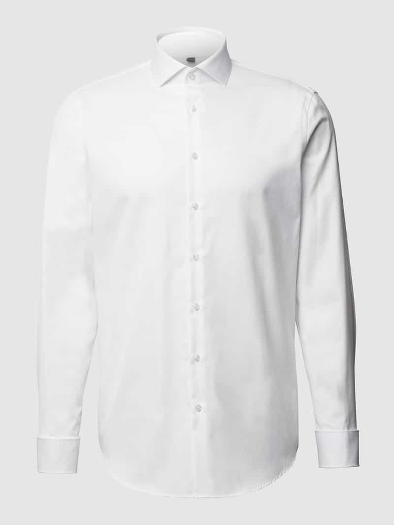 Regular fit zakelijk overhemd van twill Jake*s