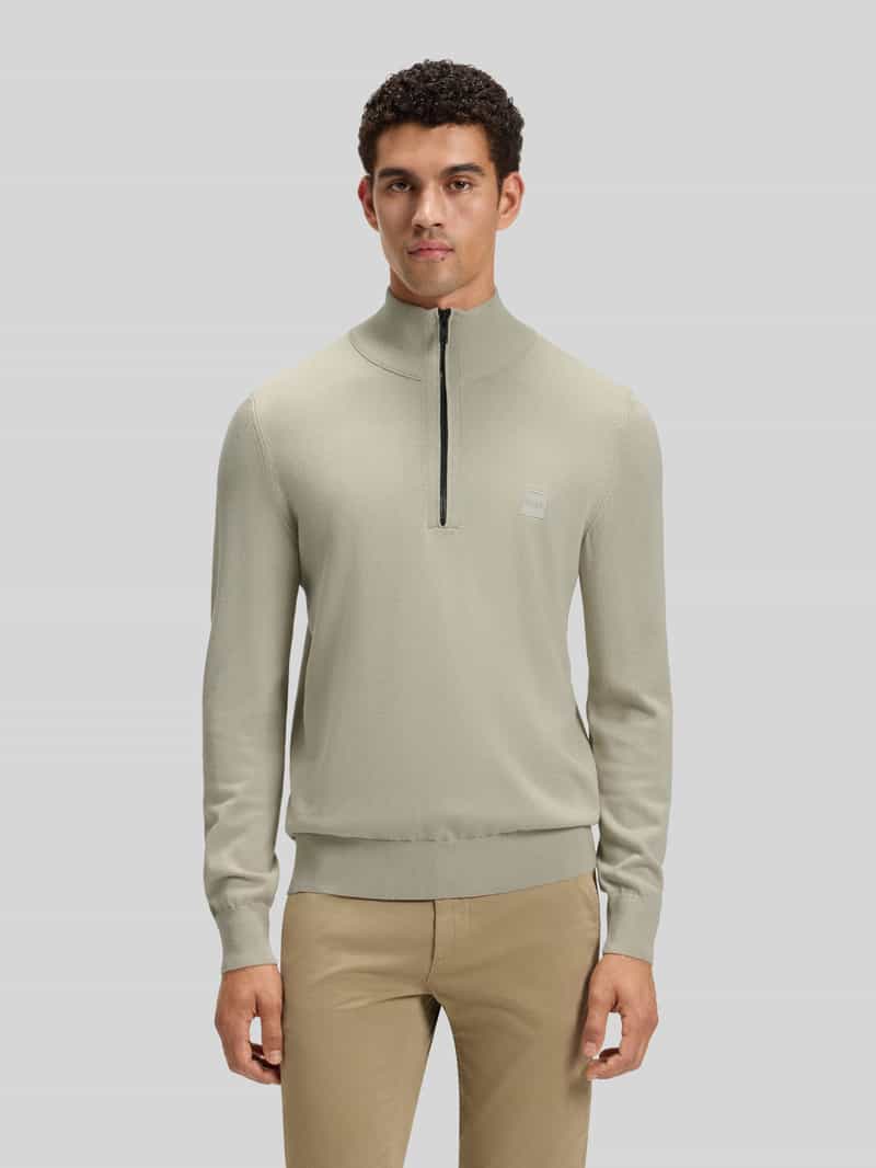 Boss gebreide trui met kasjmier - light beige, foto 4