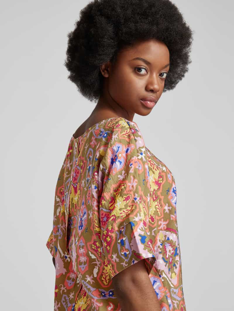 Christian Berg Woman Blouseshirt met boothals model 'Chrissi'