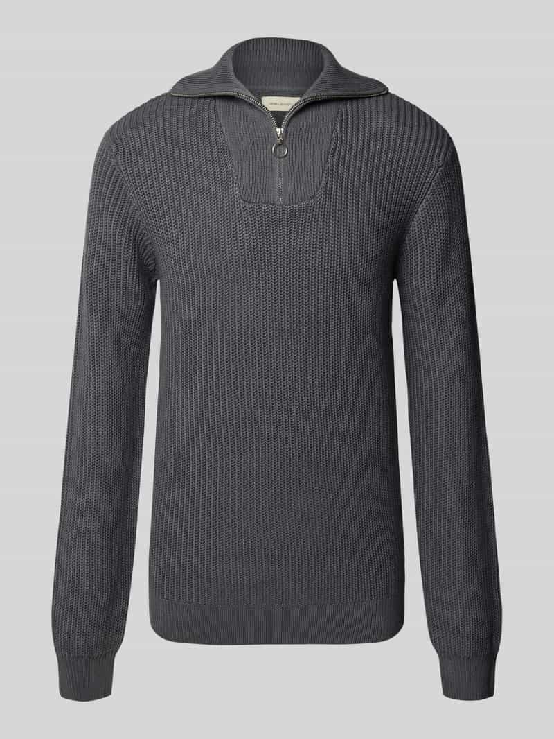 Blend Schipperstrui met labeldetail model 'DENO'
