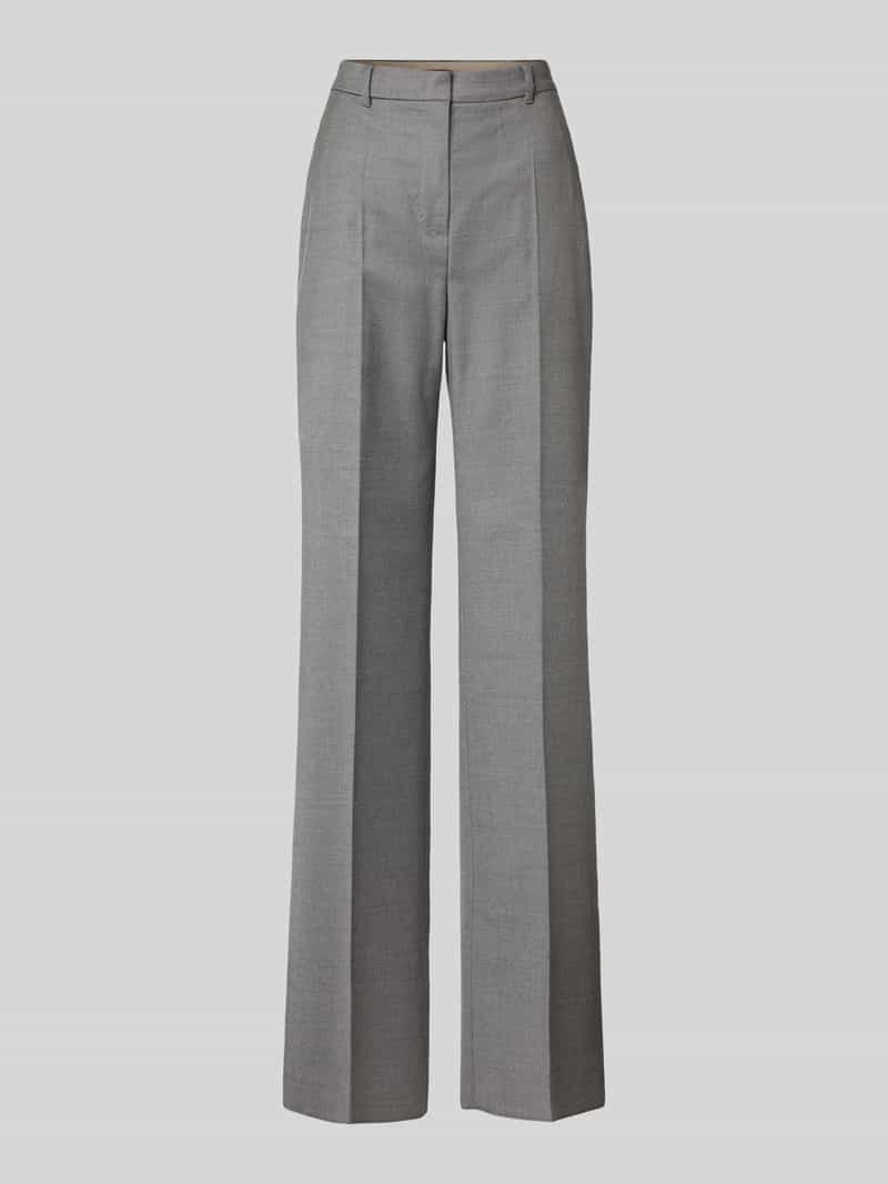 Max Mara Studio Straight fit stoffen broek van scheerwolmix