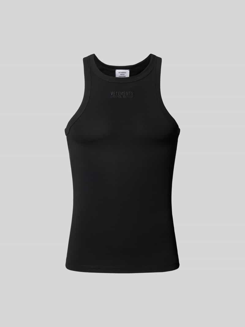 Tanktop met labelstitching