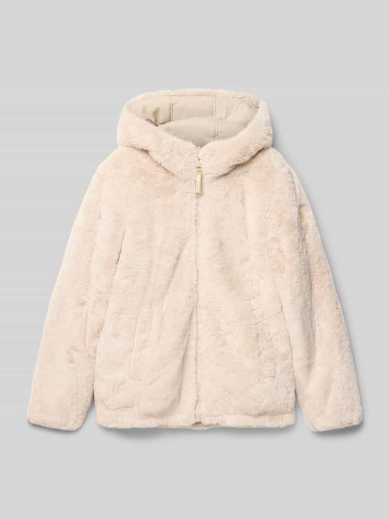 Garcia Regular fit winterjack met imitatiebont