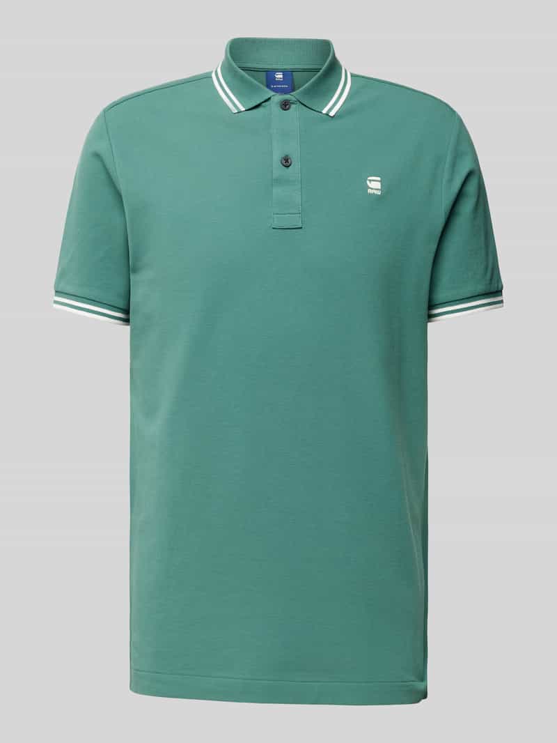 G-Star Raw Slim fit poloshirt met verlengde achterkant model 'Dunda'