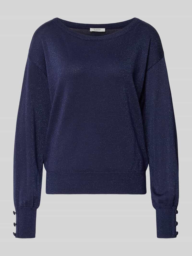 b.Young Gebreide pullover met sierknopen model 'MOBBE'