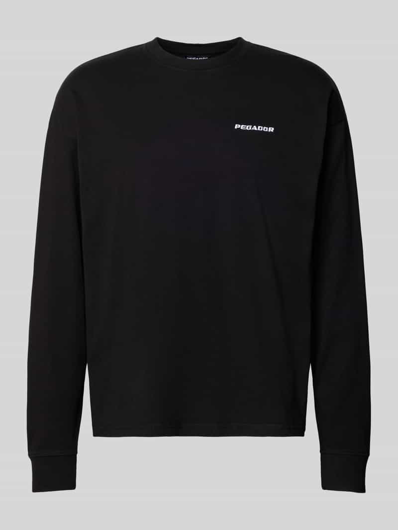 Oversized sweatshirt met gestikt logo model 'Rusk'