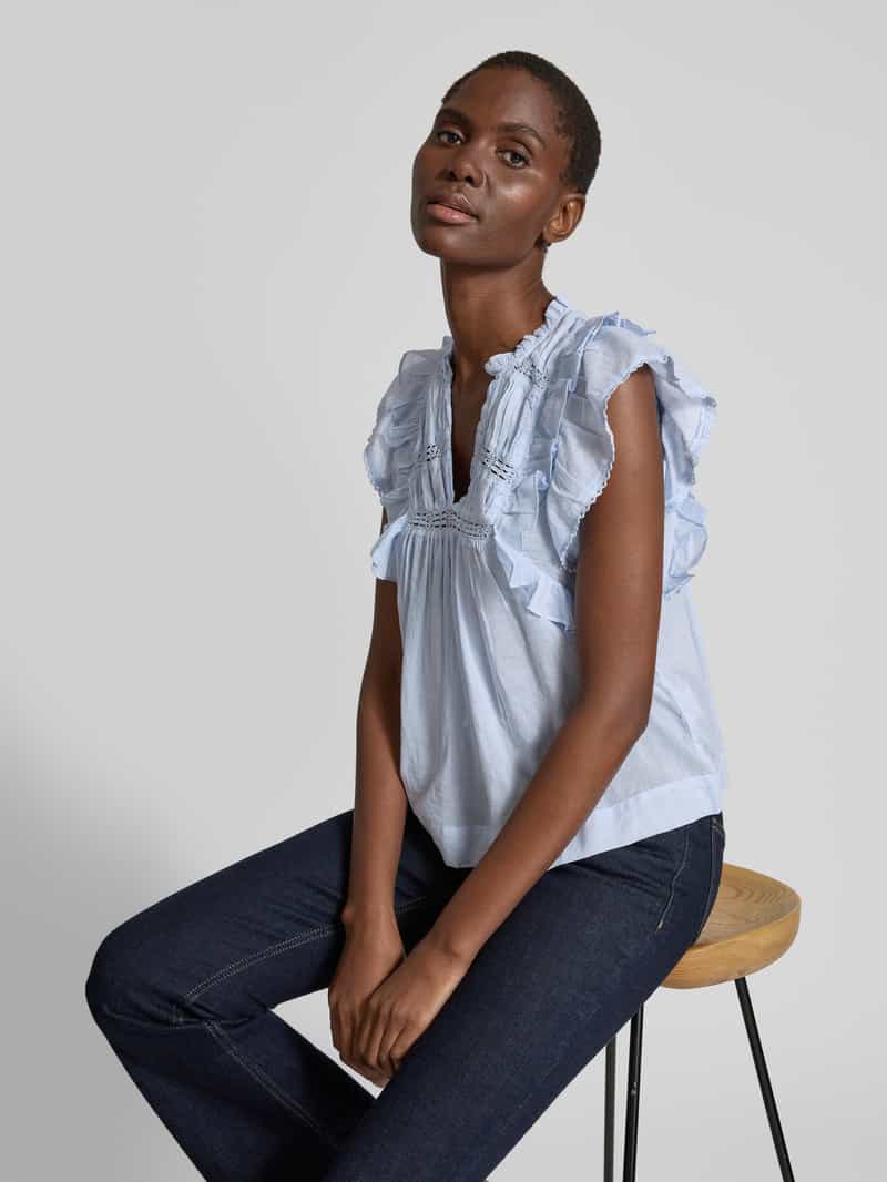 NEO NOIR Regular fit blousetop met kapmouwen model 'Jayla'